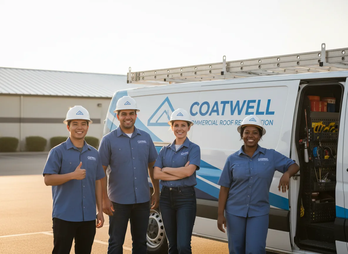 Commercial roof coating company in Preemption, IL